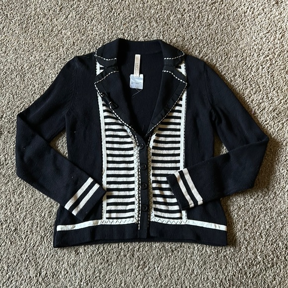 black and white cardigan - Picture 1 of 4